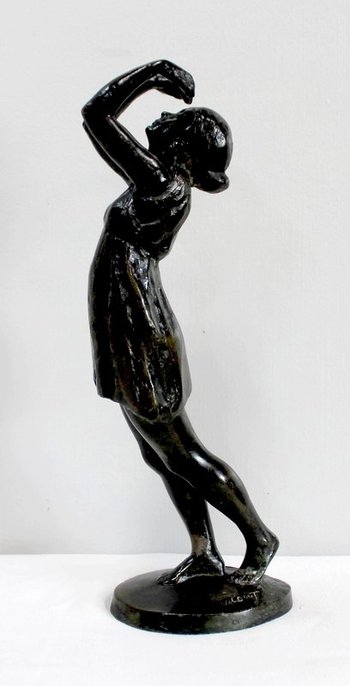  Bronze "the Dancer", by G. Halbout du Tanney - 1st part of the 20th century