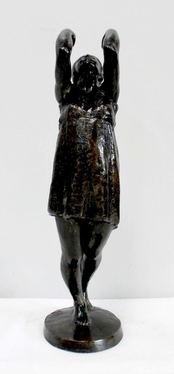  Bronze "the Dancer", by G. Halbout du Tanney - 1st part of the 20th century
