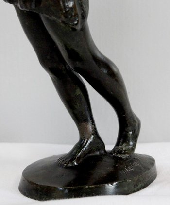  Bronze "the Dancer", by G. Halbout du Tanney - 1st part of the 20th century
