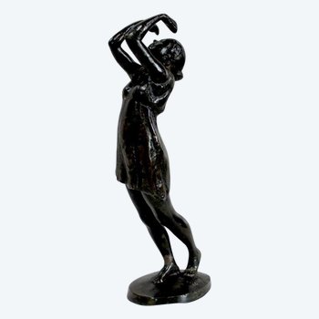  Bronze "the Dancer", by G. Halbout du Tanney - 1st part of the 20th century