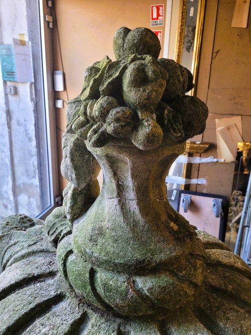 Large Stone Garden Vase, Early 20th Century
