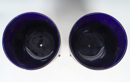 A pair of BFK porcelain planters