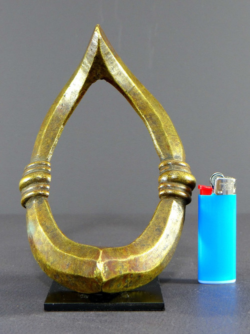 Côte D’ivoire, Peuple Senoufo, Début Du XXème Siècle, Chevillière En Bronze.