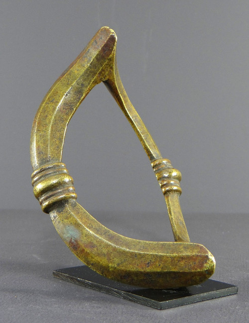Côte D’ivoire, Peuple Senoufo, Début Du XXème Siècle, Chevillière En Bronze.