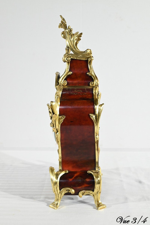 Fireplace Trim in Bronze and Painted Wood, stamped Vincenti & Cie – 2nd part 19th century