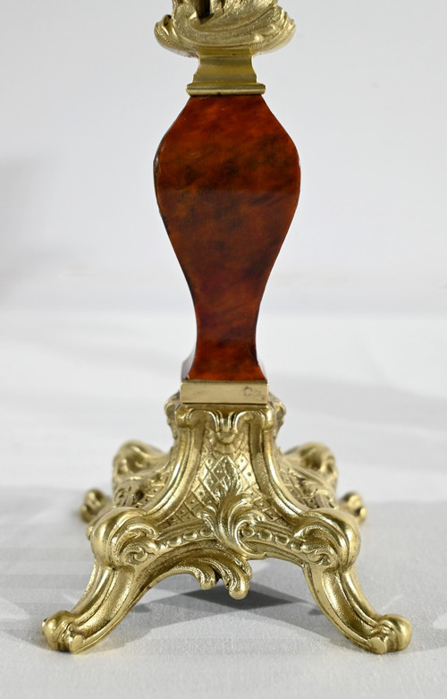 Fireplace Trim in Bronze and Painted Wood, stamped Vincenti & Cie – 2nd part 19th century
