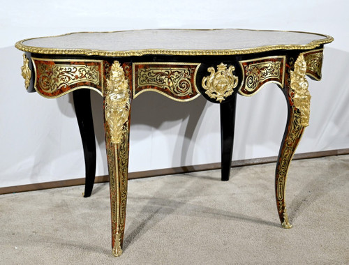 Blackened Pear Wood Ceremonial Table, Napoleon III Period – Mid-19th Century