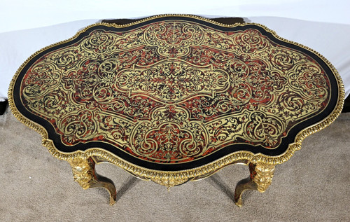 Blackened Pear Wood Ceremonial Table, Napoleon III Period – Mid-19th Century