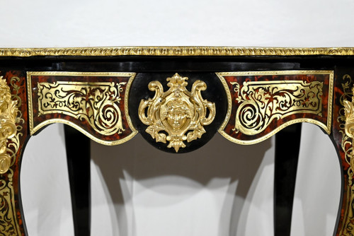Blackened Pear Wood Ceremonial Table, Napoleon III Period – Mid-19th Century