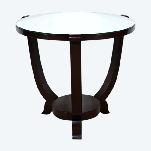 Mahogany pedestal table, Art Deco style – 1959