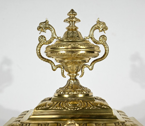 Gilt Bronze Fireplace Trim, stamped Japy Frères & Cie – Late 19th century