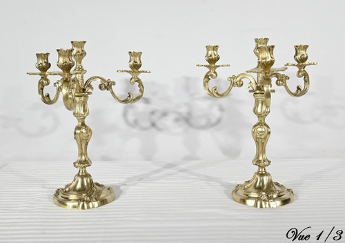 Gilt Bronze Fireplace Trim, stamped Japy Frères & Cie – Late 19th century