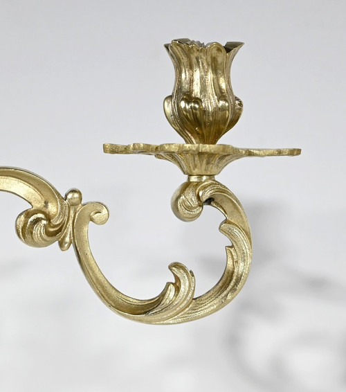 Gilt Bronze Fireplace Trim, stamped Japy Frères & Cie – Late 19th century