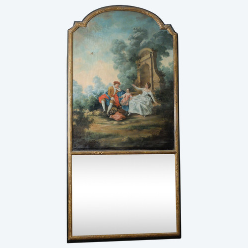 Louis XVI period painted trumeau