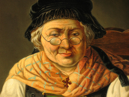 Johann Balthasar Bauer (1811-1883) Paar gerahmte Ölporträts auf Leinwand