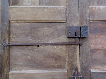 Old communication doors XVIIIth century in walnut Woodwork Door