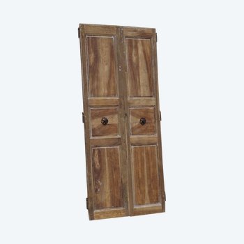 Old communication doors XVIIIth century in walnut Woodwork Door