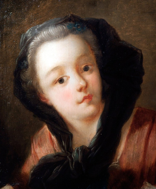 Junge Frau mit Muff Charles André Van Loo 1705/1765