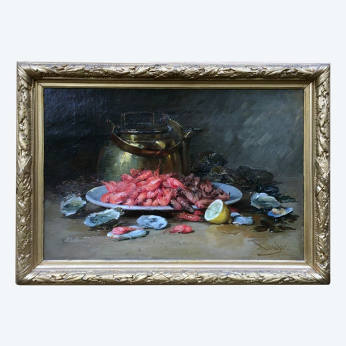 Seafood By Jean Frédéric Couty (1829/1904)