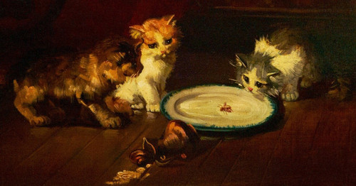 Chatons Att. Brunel De Neuville (1852/1941) 