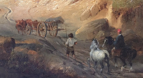 Paesaggio firmato Dubuisson 1834 (1805/1870)