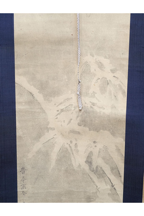 Tachihara Kyosho (立原杏所, 1786-1840) - 19th century Japanese scroll painting, Winters