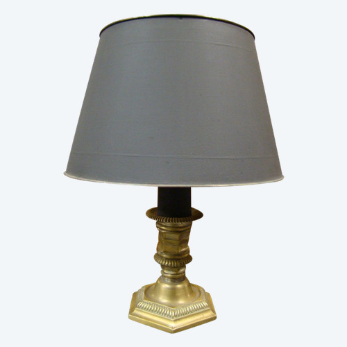 Schreibtischlampe aus vergoldeter Bronze. Anfang des 20. Jahrhunderts