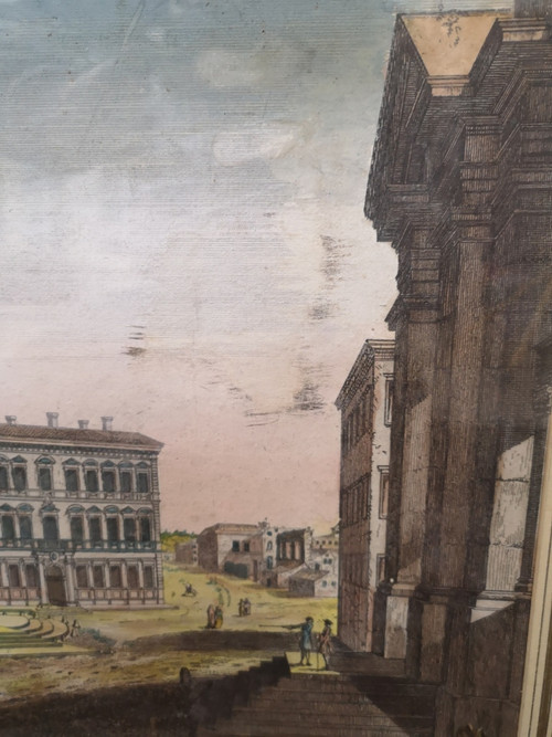 Optical view. Eighteenth century. Church of St. John in Rome