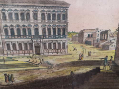 Optical view. Eighteenth century. Church of St. John in Rome