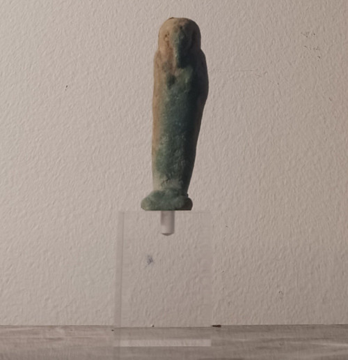 Chaouabti or Oushebti - green-blue frit - Ancient Egypt - Late Period