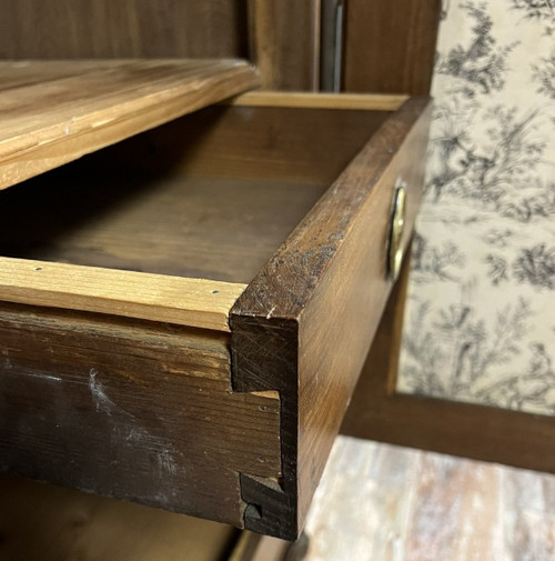 Lyon Louis XV period wardrobe in solid walnut circa 1750