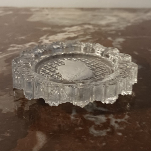 Baccarat - crystal-ceramic with the profile of Napoleon as Caesar - Brouwet collection - Empire, circa 1810