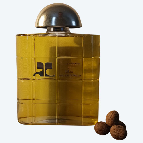 Courrèges in blue circa 1983 - very large dummy perfume bottle