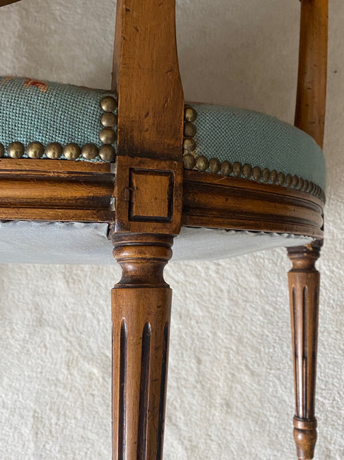 Louis XVI medallion armchair
