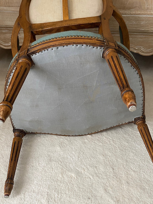 Louis XVI medallion armchair