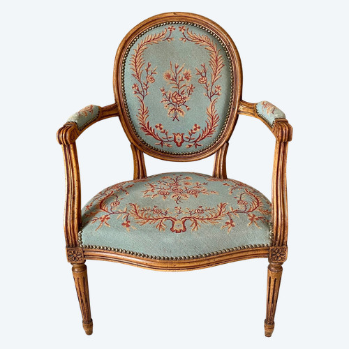 Louis XVI medallion armchair
