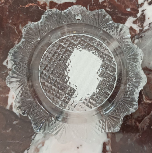 Baccarat - crystallo-ceramics with Napoleon in profile as Caesar - Brouwet collection - Empire, circa 1810