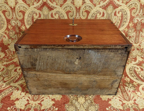 Solid mahogany apothecary case.