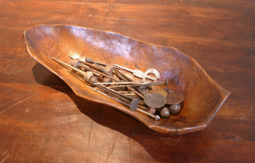 Carved wooden empty pocket
