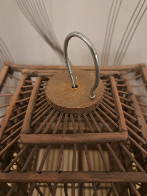 Chinese Pagoda Style Cage Exotic Wood