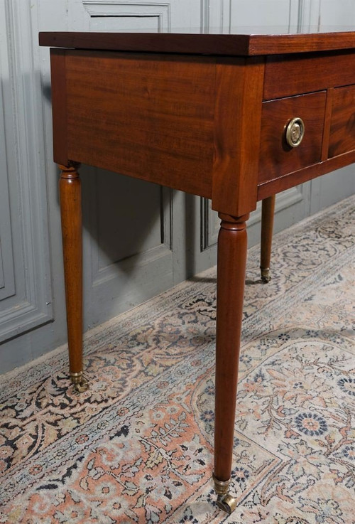 Coiffeuse d'Homme d'époque Louis XVI En Acajou