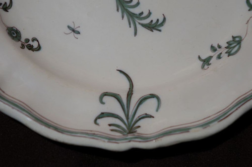 Plate In Moustiers Earthenware
