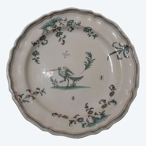 Plate In Moustiers Earthenware