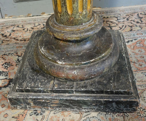 Faux Marble Painted Presentation Column