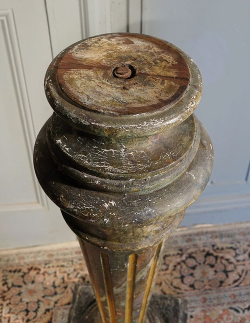 Faux Marble Painted Presentation Column