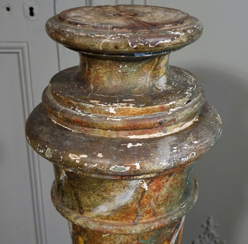 Faux Marble Painted Presentation Column