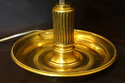 Lampe Bouillotte En Bronze Doré