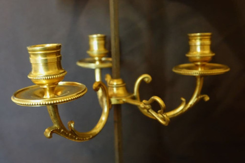 Lampe Bouillotte En Bronze Doré