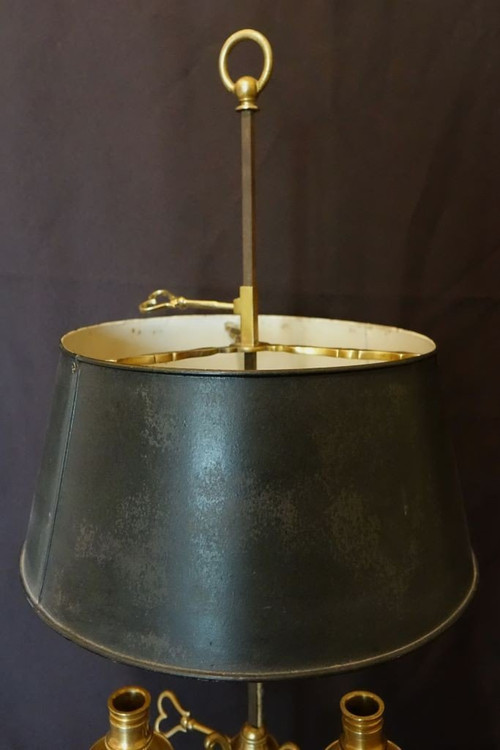 Lampe Bouillotte En Bronze Doré