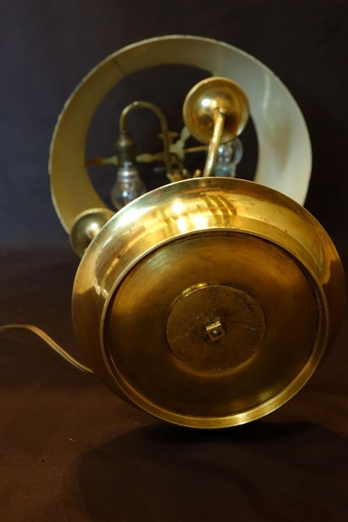 Lampe Bouillotte En Bronze Doré